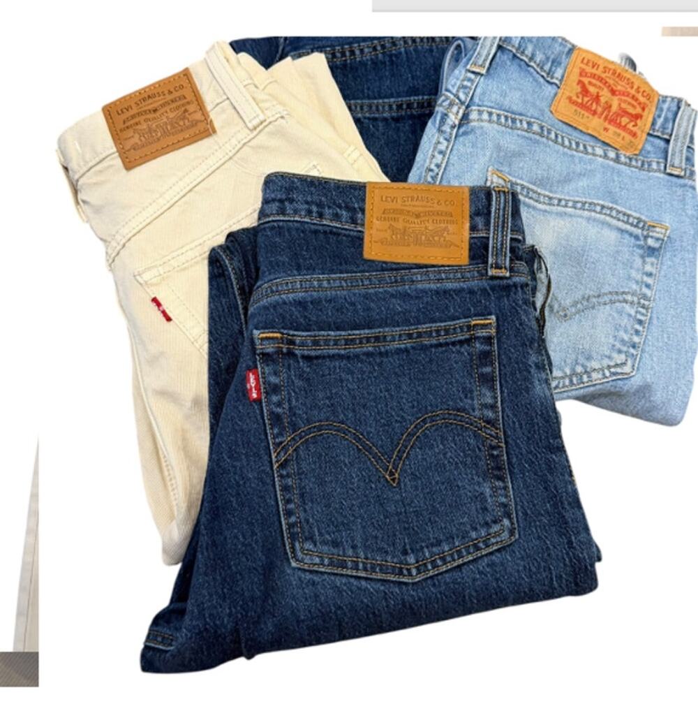 Levi's Jeans Lot of 4 Assorted Wash Denim Reseller Bundle